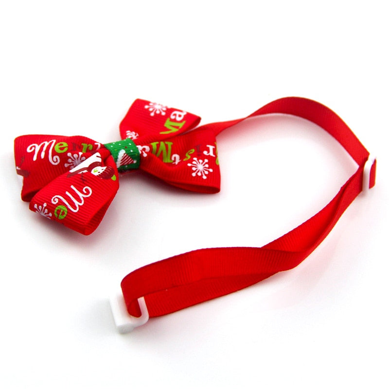 Christmas Dog Bow Tie, Christmas Cat Bow Tie, Christmas Pet Bow Tie