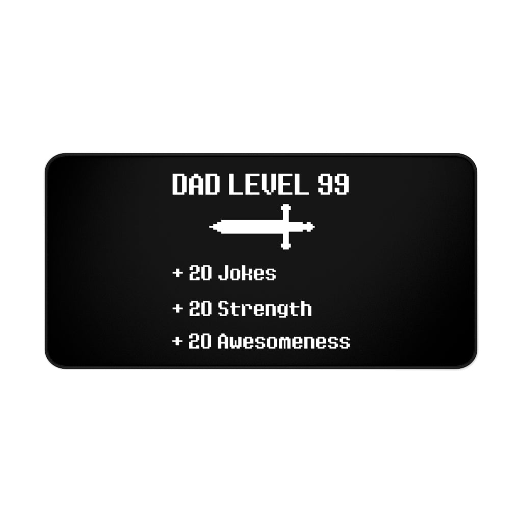Dad Level 99 RPG Fantasy Gaming Gamer Desk Mat | RPG Fantasy Mouse Mat | Gaming Gamer Mouse Pad