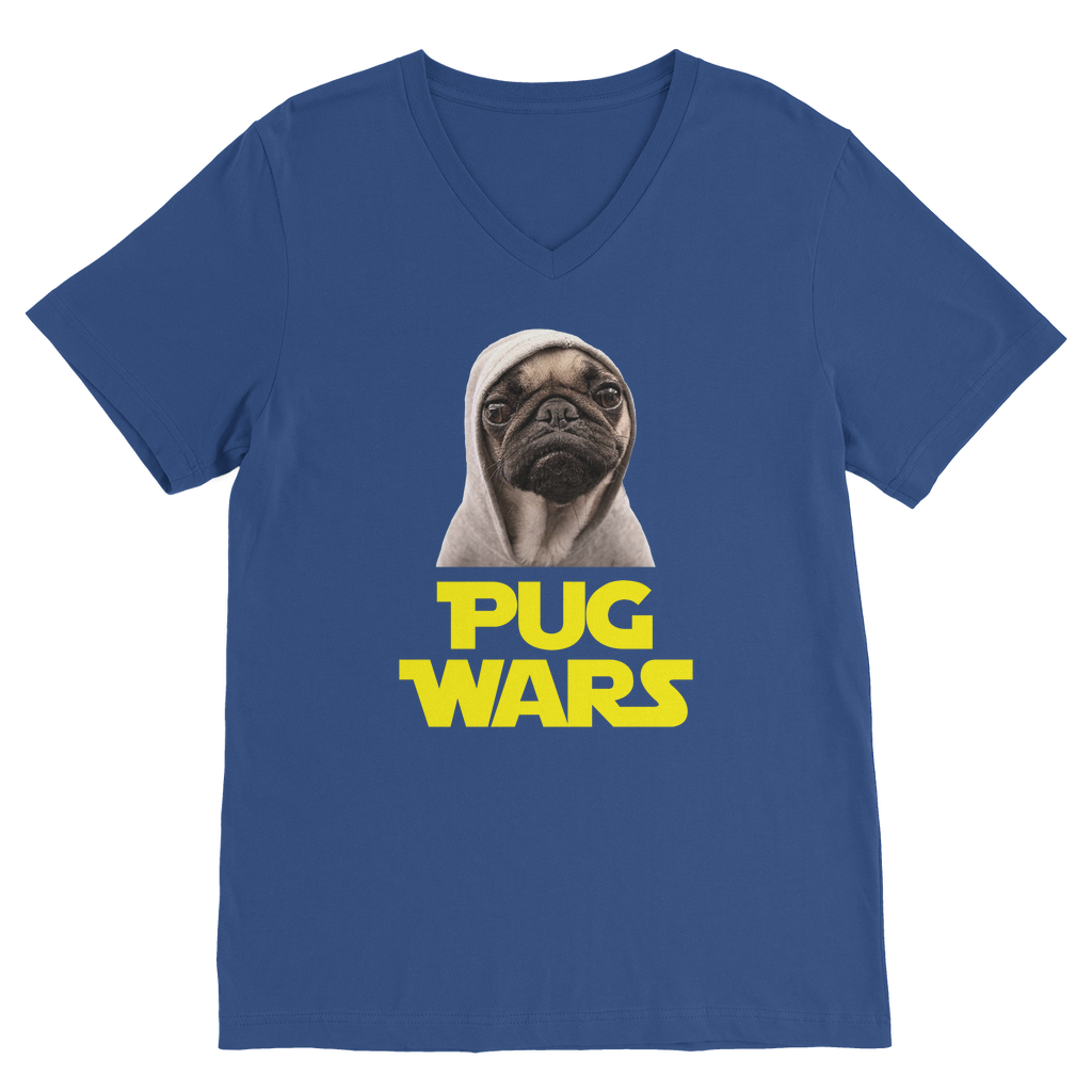 Pug Wars The Last Pug Classic V-Neck T-Shirt