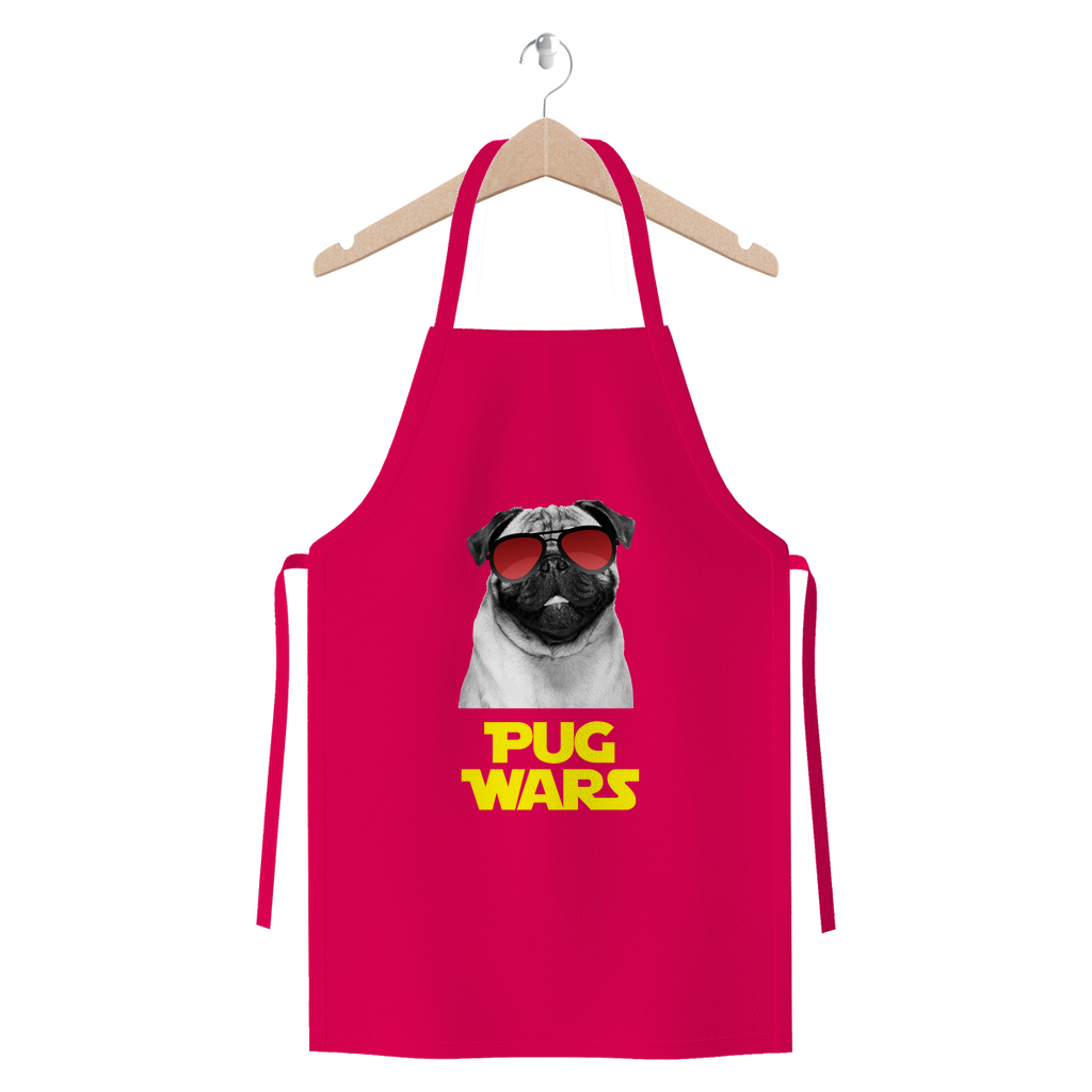 Pug Wars Return Of The Pug Premium Jersey Apron