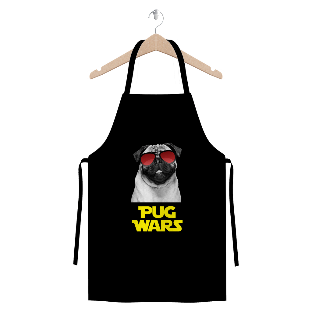 Pug Wars Return Of The Pug Premium Jersey Apron