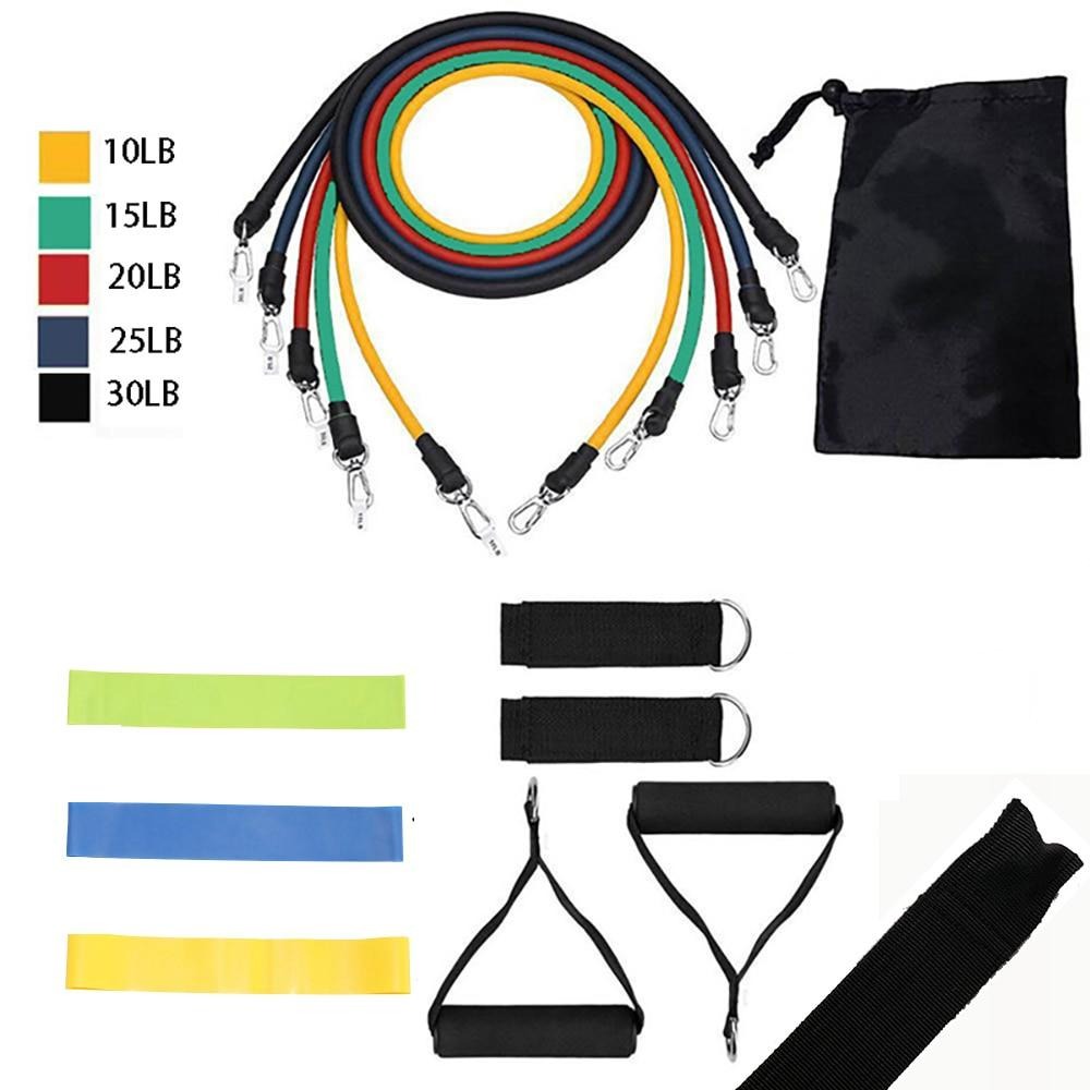 17pcs Home Workout Resistance Bands Set