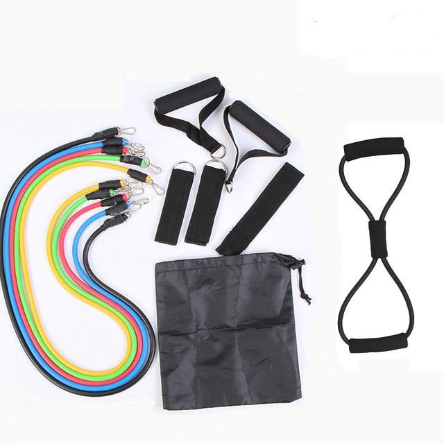 17pcs Home Workout Resistance Bands Set