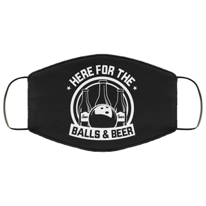 Here For The Balls and Beer - Bowling Lover Face Mask Here For The Balls and Beer - Bowling Lover Face Mask