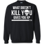 What Doesn't Kill You Gives You XP - Video Gaming Crewneck Pullover Sweatshirt 8 oz.