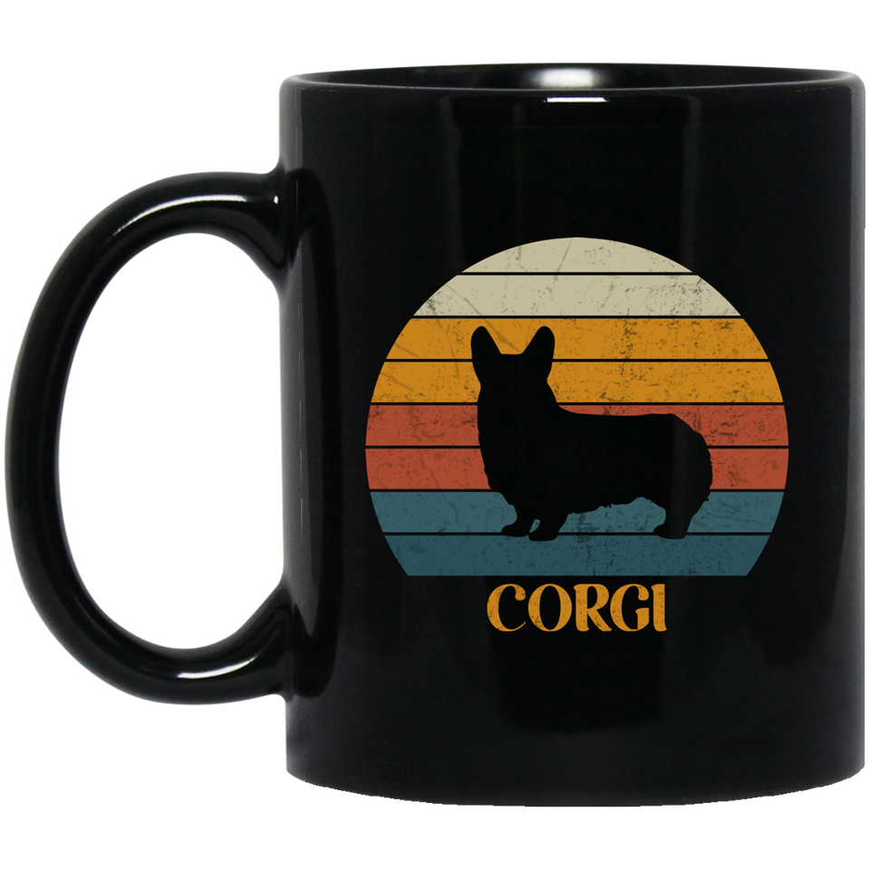 Corgi Mug | Welsh Corgi Gifts | Corgi 11 oz. Black Mug