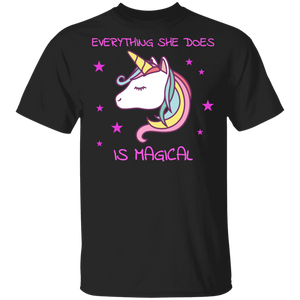 Everything She Does Is Magical Unicorn T-Shirt unicorn shirt unicorn t shirt unicorn shirts for girls unicorn shirt womens unicorn birthday shirt