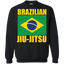 Brazilian Jiu Jitsu Flag BJJ Crewneck Pullover Sweatshirt 8 oz.