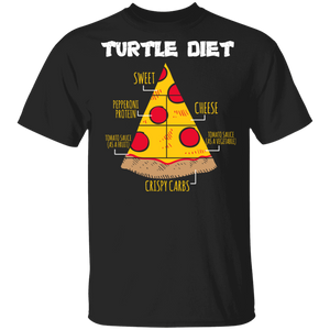 Turtle Diet Pizza T-Shirt Turtle Diet Pizza T-Shirt