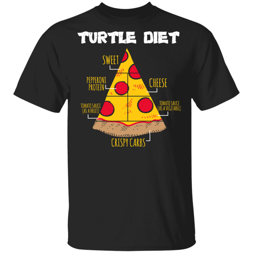 Turtle Diet Pizza T-Shirt