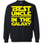 Best Uncle In The Galaxy Crewneck Pullover Sweatshirt 8 oz.
