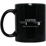 Coffee RPG 11 oz. Black Mug coffee mug rpg skyrim morrowind oblivion elder scrolls