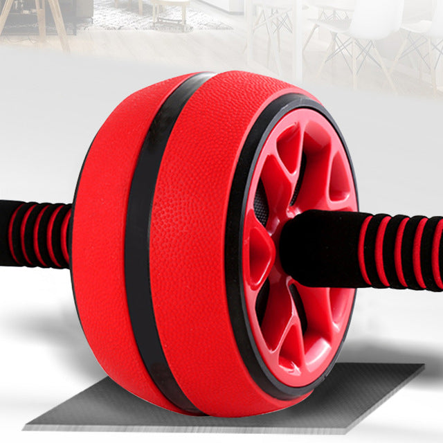 Gains™ Silent Abdominal Wheel Roller Trainer Fitness Gym Ab Roller Core Trainer
