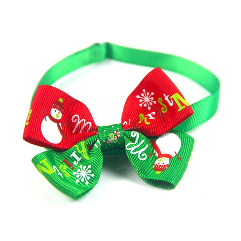 Christmas Dog Bow Tie, Christmas Cat Bow Tie, Christmas Pet Bow Tie