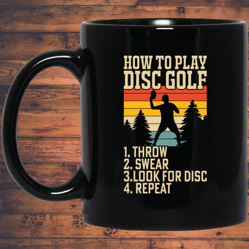How To Play Disc Golf Mug | Disc Sport Mug | Disc Golf Gifts | Disc Golf 11oz Mug