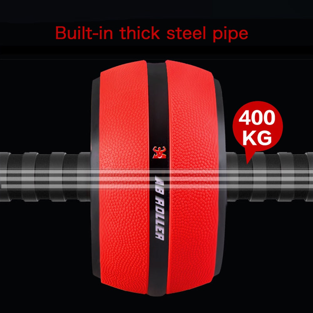 Gains™ Silent Abdominal Wheel Roller Trainer Fitness Gym Ab Roller Core Trainer