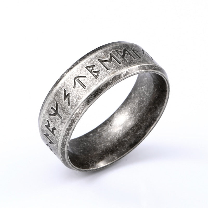 Stainless Steel Odin Norse Viking Ring