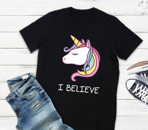 I Believe Unicorn T-Shirt unicorn shirt unicorn t shirt unicorn shirts for girls unicorn shirt womens unicorn birthday shirt