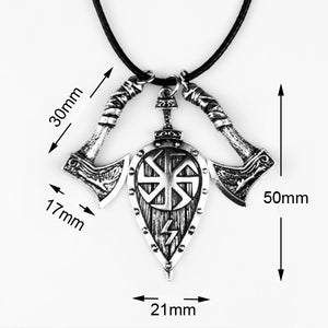 Axe & Shield Pendant Necklace Axe & Shield Pendant Necklace