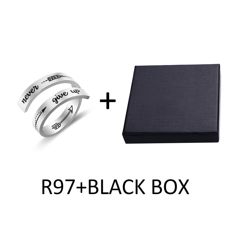 Stainless Steel Adjustable Faith Ring