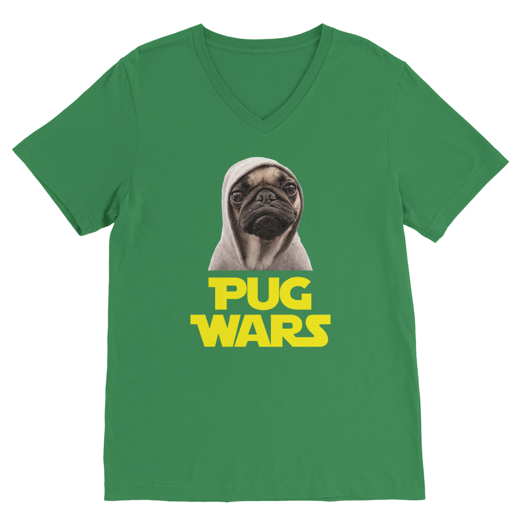 Pug Wars The Last Pug Classic V-Neck T-Shirt