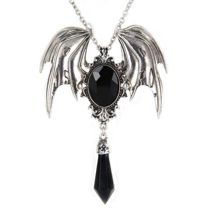vampire necklace, bat necklace