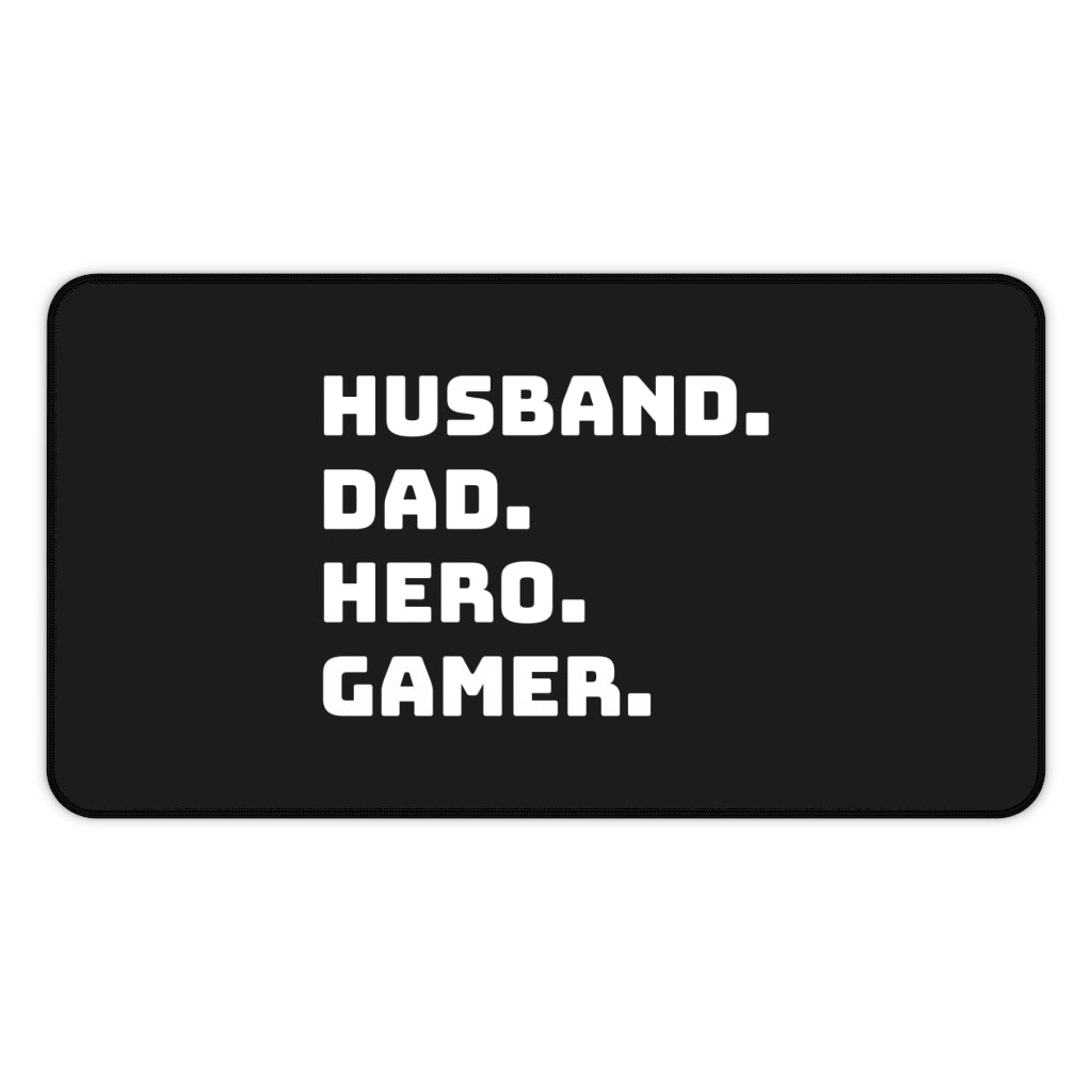 Husband Dad Hero Gamer Gaming RPG Fantasy Desk Mat | Husband Dad Hero Gamer Mouse Mat | Husband Dad Hero Gamer Mouse Pad