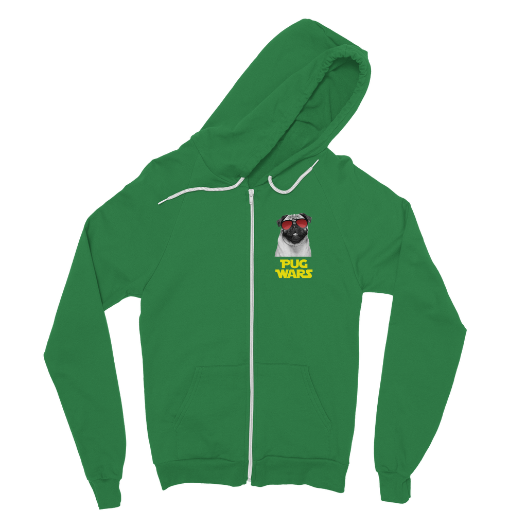 Pug Wars Return Of The Pug Classic Adult Zip Hoodie