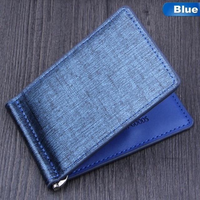 Leather Wallet Money Clip