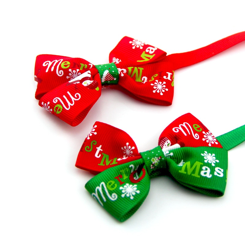 Christmas Dog Bow Tie, Christmas Cat Bow Tie, Christmas Pet Bow Tie