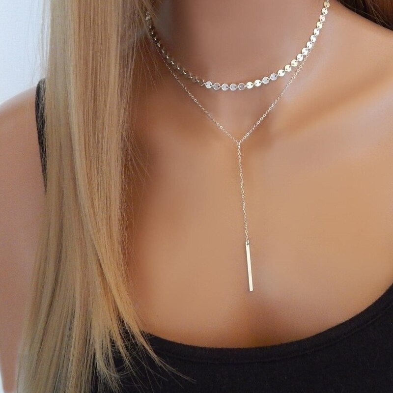 Collier Rose Gold Rose Statement Pendant Necklace