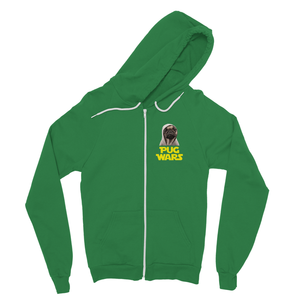 Pug Wars The Last Pug Classic Adult Zip Hoodie