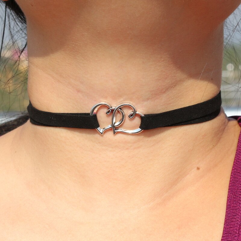 heart choker, heart choker necklace