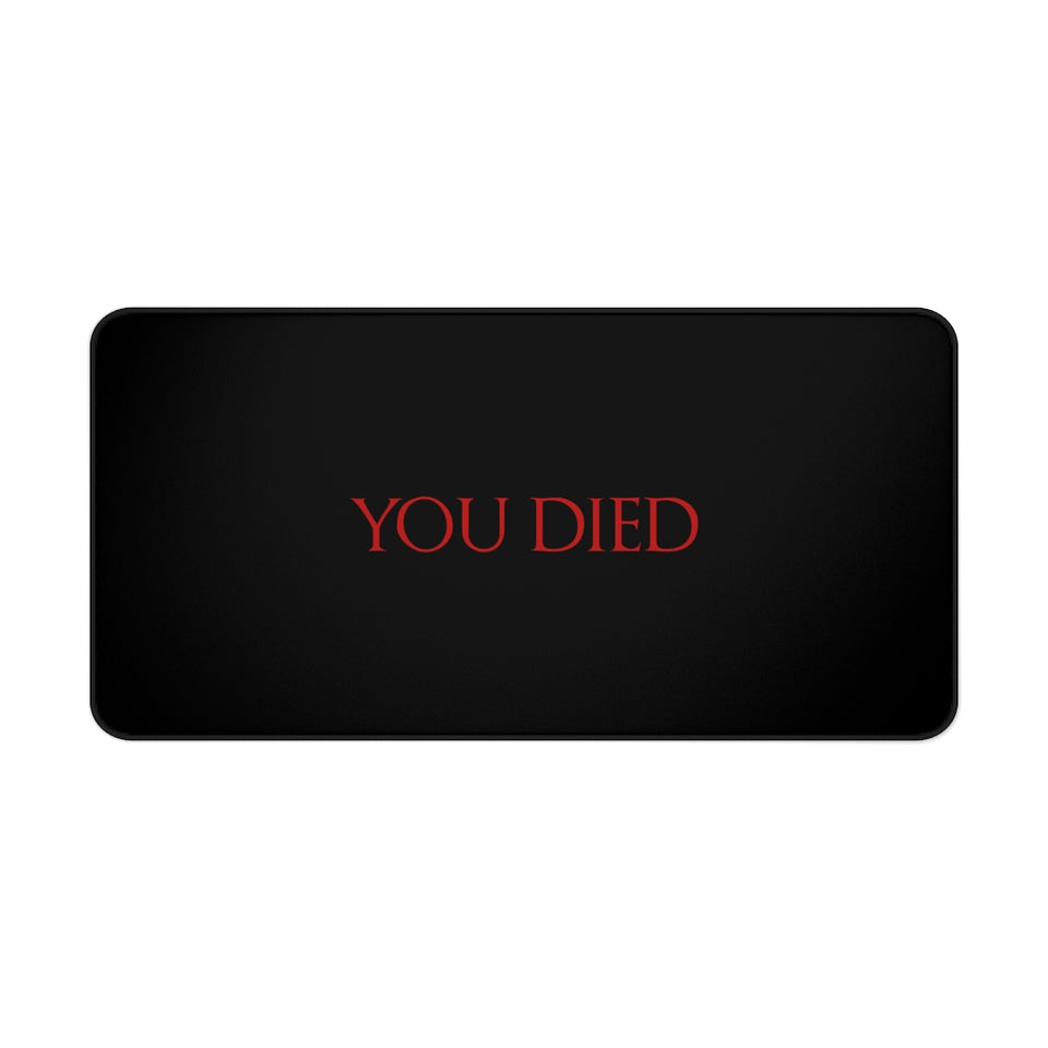 You Died RPG Fantasy Desk Mat | RPG Mouse Mat | Gaming Mouse Pad