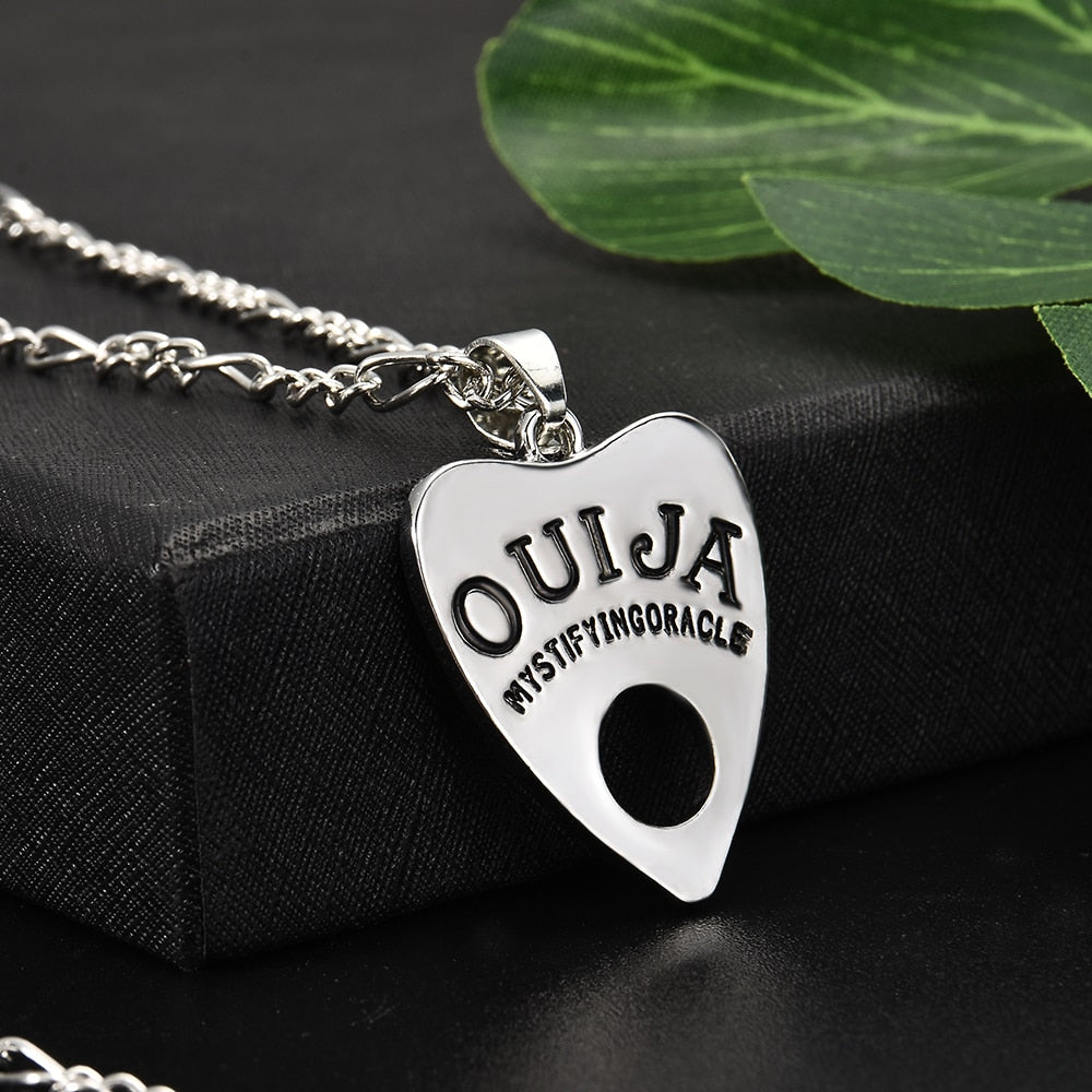 Gothic Ouija Shape Board Pendant Chain Necklace
