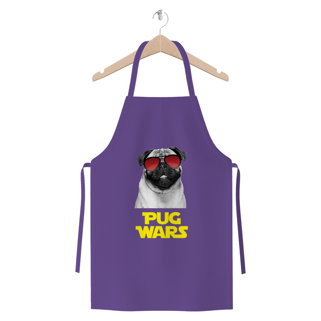 Pug Wars Return Of The Pug Premium Jersey Apron