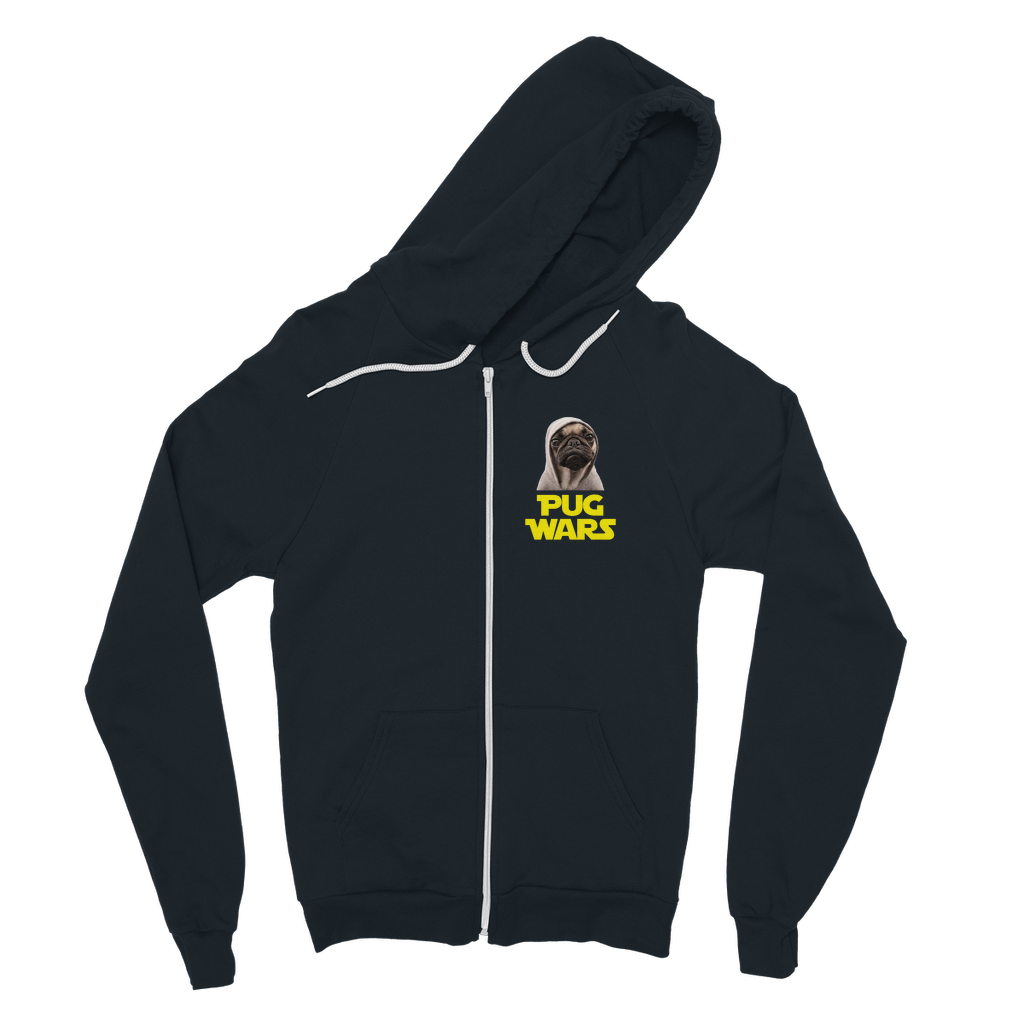 Pug Wars The Last Pug Classic Adult Zip Hoodie