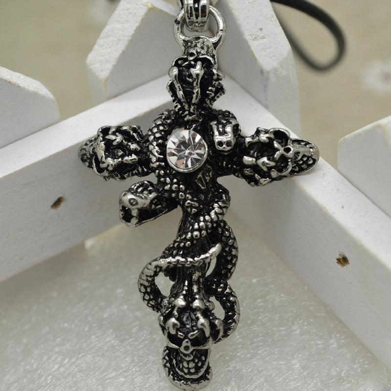 snake necklace, skull necklace, snake chain, snake pendant