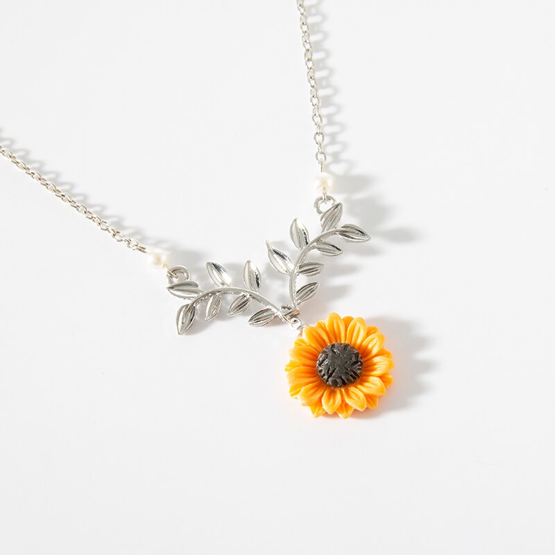 Collier Rose Gold Rose Statement Pendant Necklace
