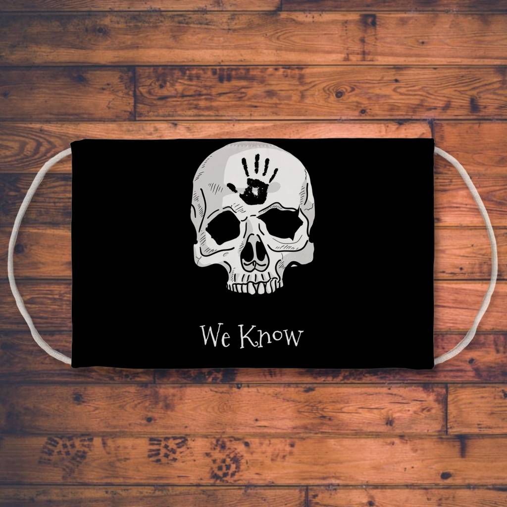 Dark Brotherhood We Know 2 Sublimation Face Mask