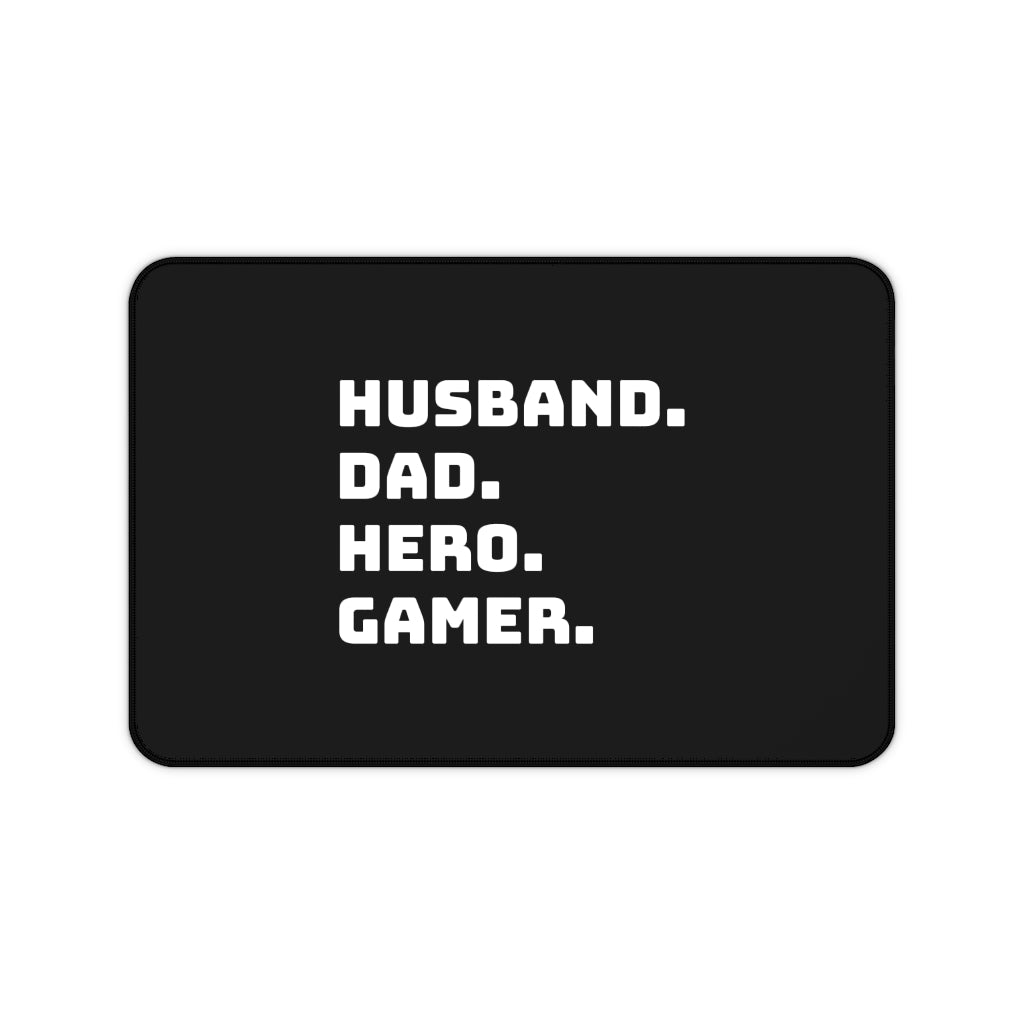 Husband Dad Hero Gamer Gaming RPG Fantasy Desk Mat | Husband Dad Hero Gamer Mouse Mat | Husband Dad Hero Gamer Mouse Pad