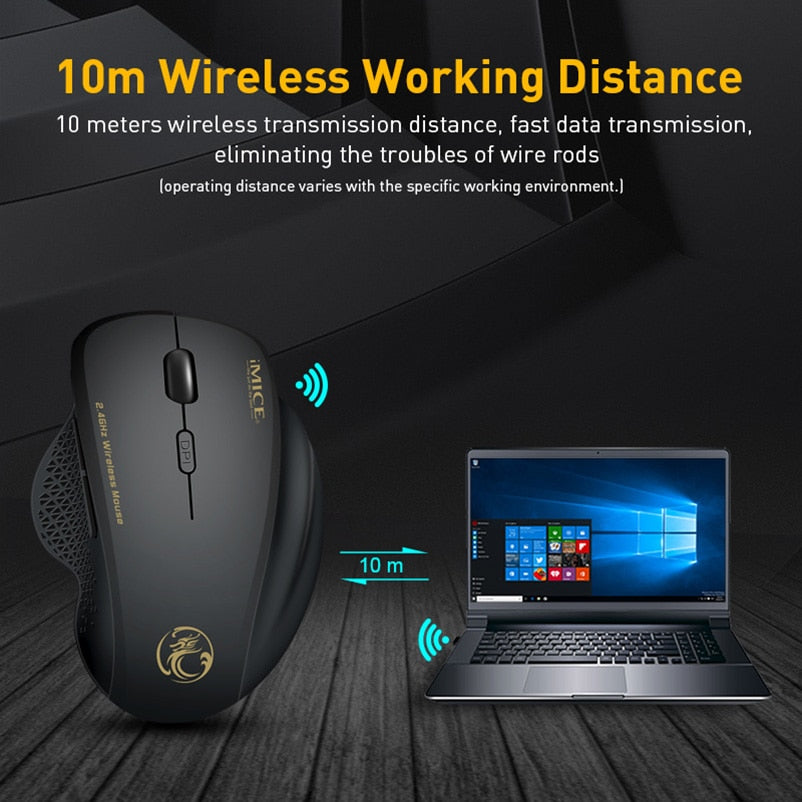 Wireless Computer Ergonomic Gaming Mouse