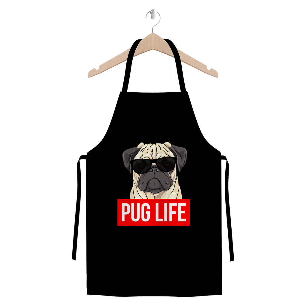 Pug Life - Pug Lover Premium Jersey Apron