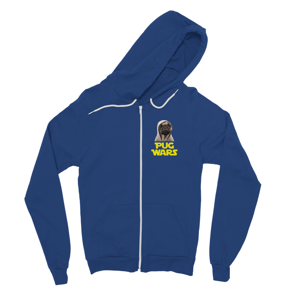 Pug Wars The Last Pug Classic Adult Zip Hoodie