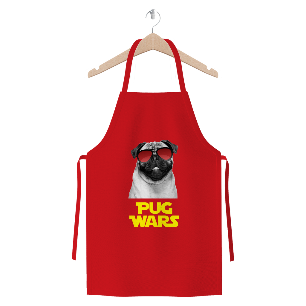 Pug Wars Return Of The Pug Premium Jersey Apron