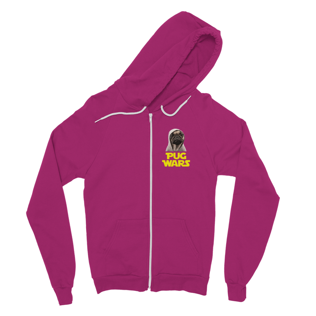Pug Wars The Last Pug Classic Adult Zip Hoodie