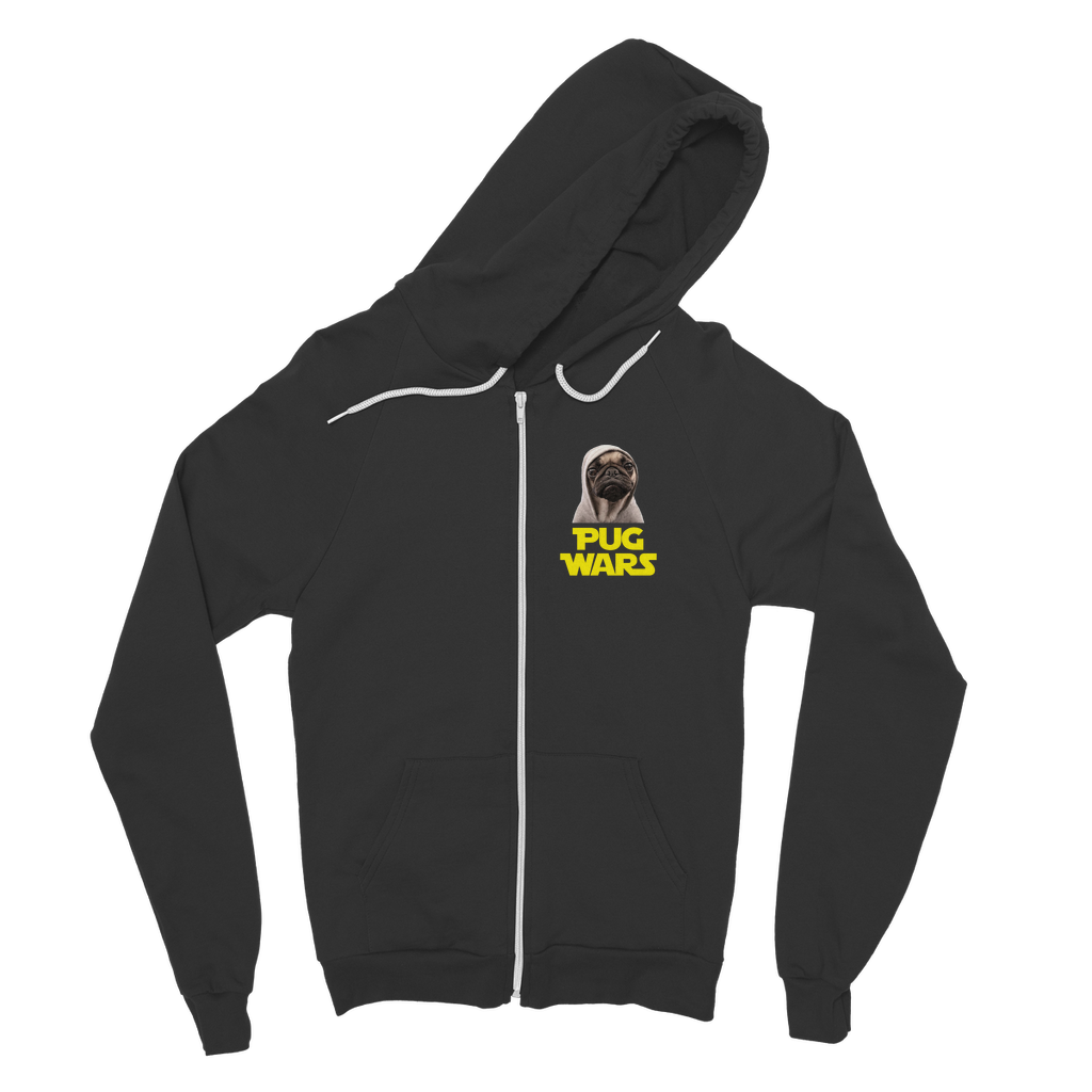 Pug Wars The Last Pug Classic Adult Zip Hoodie