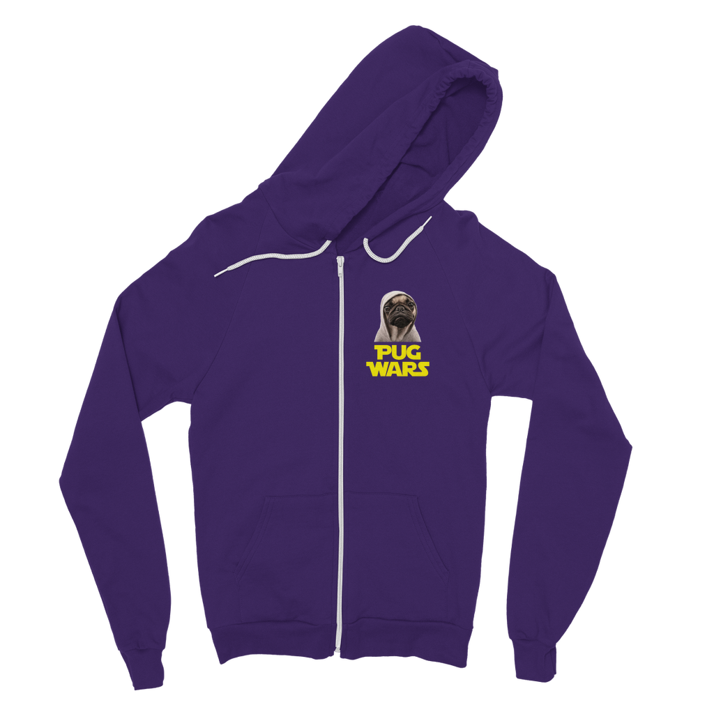Pug Wars The Last Pug Classic Adult Zip Hoodie