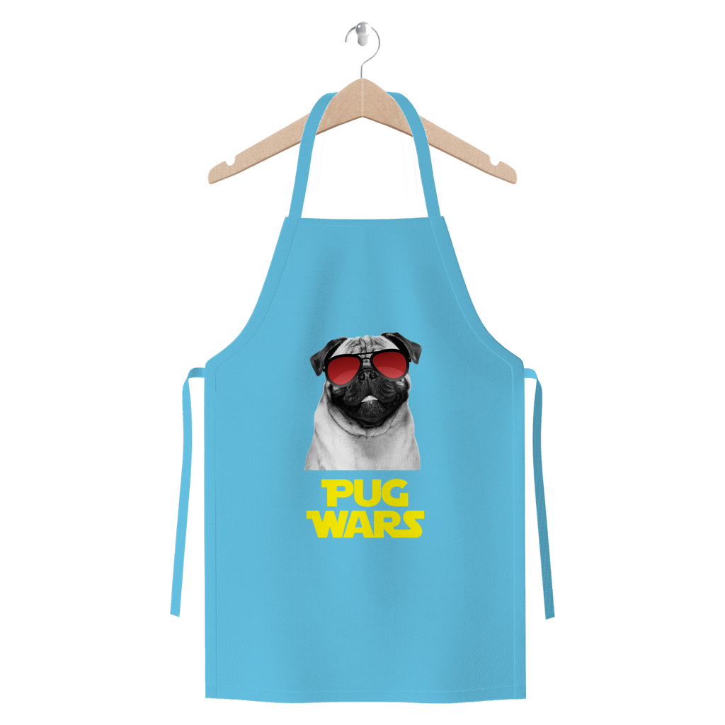 Pug Wars Return Of The Pug Premium Jersey Apron