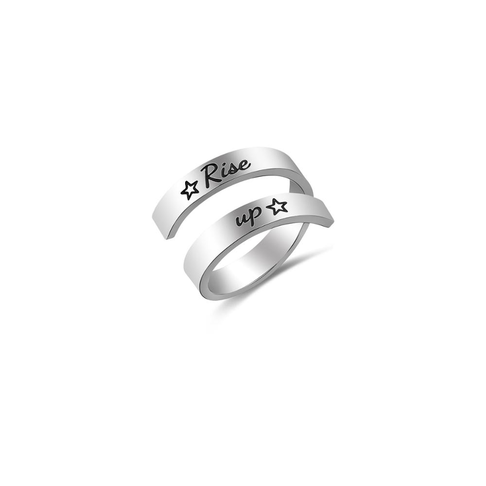 Stainless Steel Adjustable Faith Ring